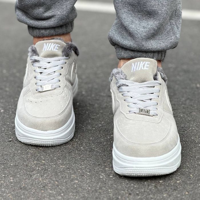 Чоловічі Зимові Кросівки Nike Air Force 1 Low Хутро