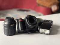 Aparat Nikon D7000 + 18-105 + 35mm 1.8f + statyw + torba