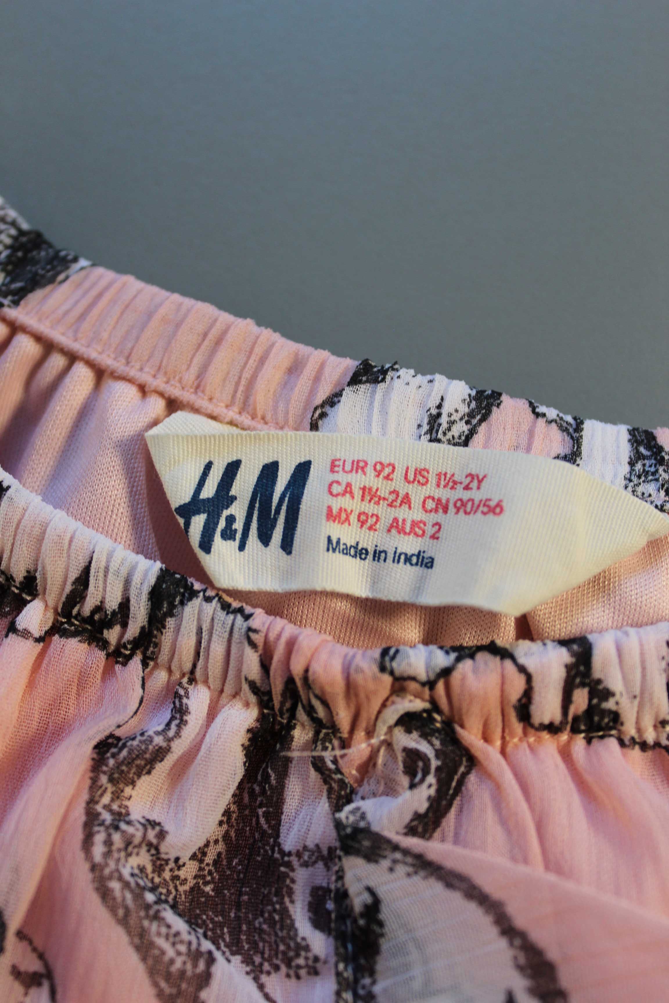 Красива блуза з зайчиками від H&M, 1,5-2 роки