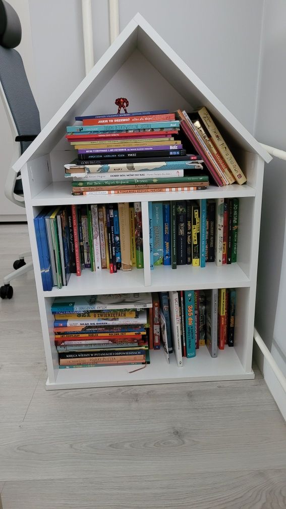 Regał półka na książki domek dla Dzieci