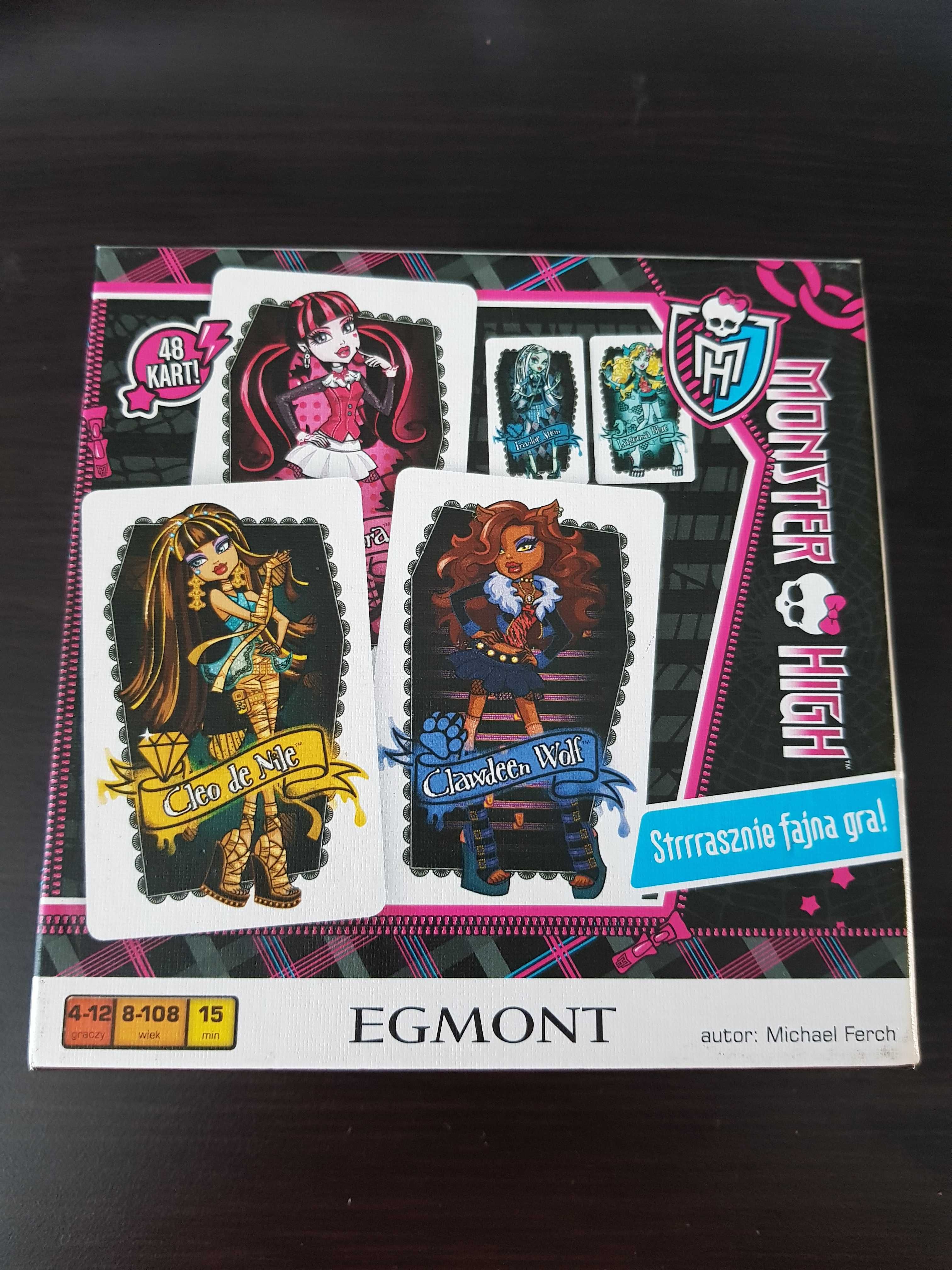 Monster High gra ,,Strrrasznie fajna gra" 48 kart