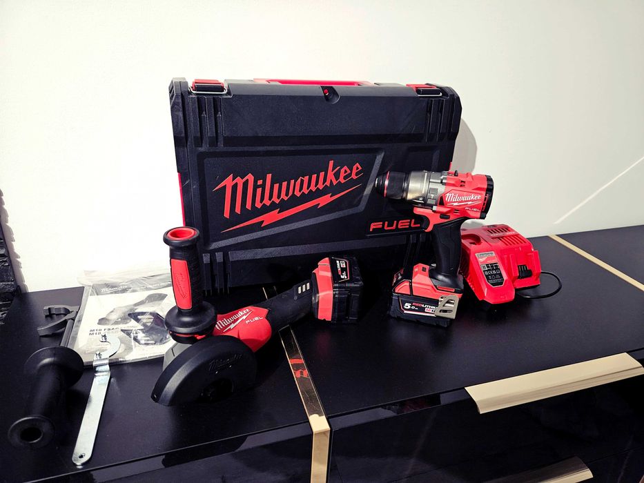 Zestaw Milwaukee M18 FPP2E3-502X wiertarka szlifierka
