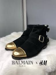 Balmain buty skórzane botki półbuty