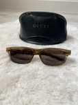 Okulary męskie Gucci brązowe vintage
