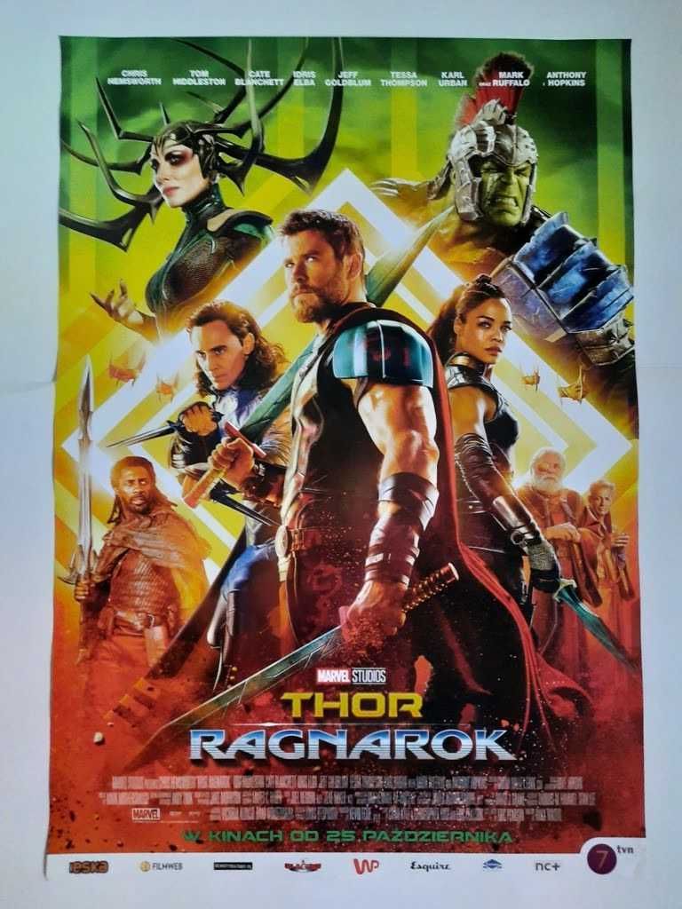Plakat filmowy oryginalny - Thor Ragnarok (2 wersje plakatu)