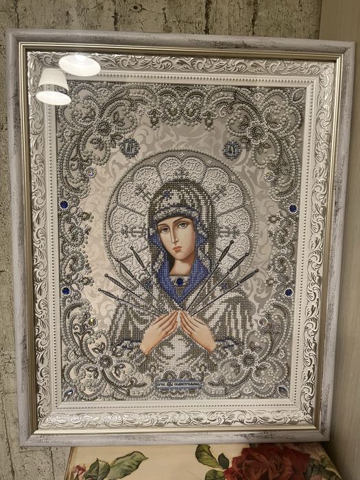 Икона бисером. Ручная робота. Вышитая икона