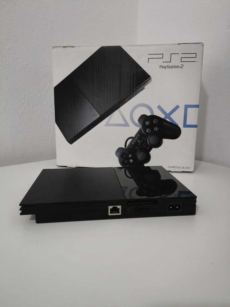 PlayStation 2 Slim + Jogos + Acessórios (Preço Negociável)