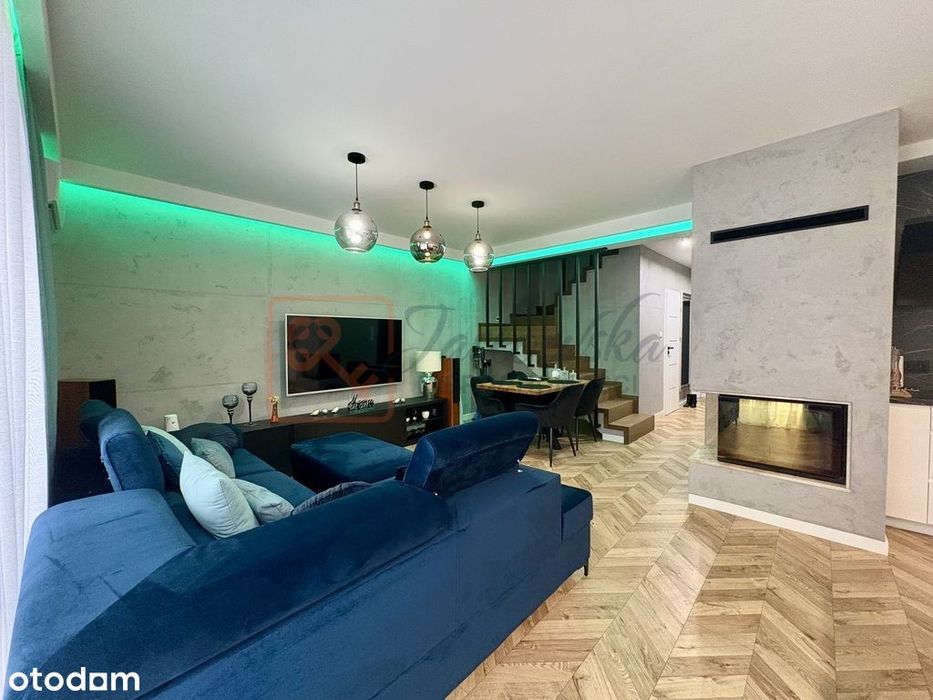 Nowoczesna szeregówka narożna 117 m² z ogrodem.