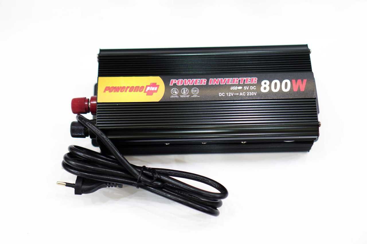 Инвертор PowerOne 800W с Зарядкой 12V220V Преобразователь