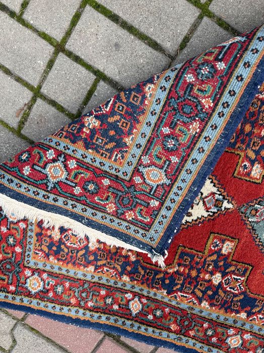 Dywan perski Hamadan 290x80 Długi Chodnik Vintage ręcznie tkany