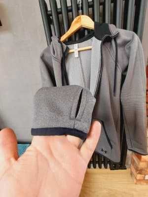 bluza ocieplana z kapturem under armour M