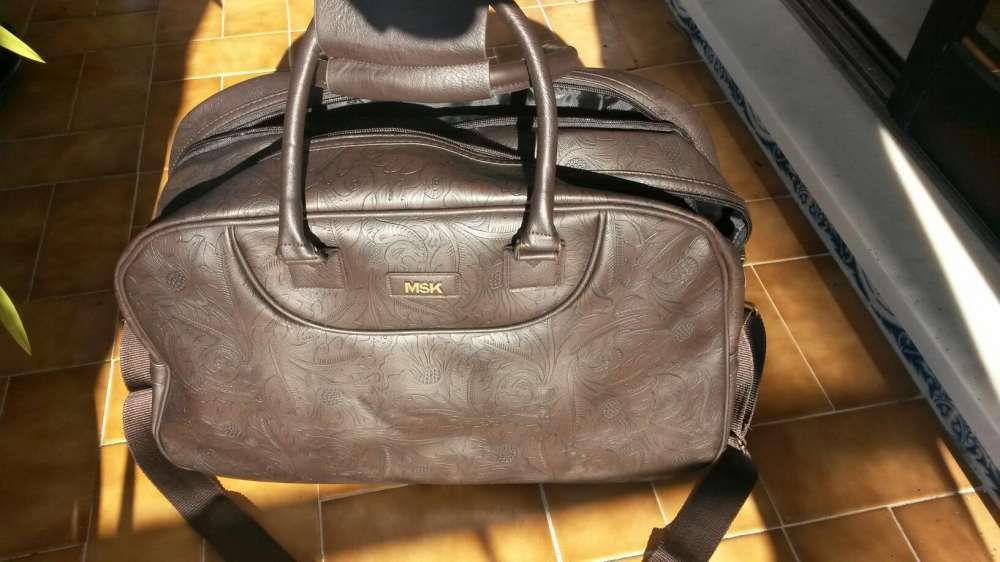 Mala de viagem castanha MSK