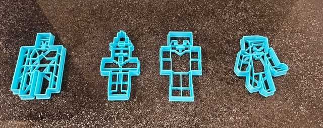 Minecraft zestaw foremek do ciastek i pierników