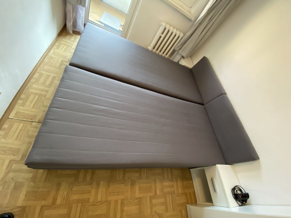 IKEA SVELGEN Łóżko pojedyncze 90x200 Szare (3 szt. dostępne)