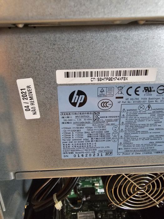 PC HP I5 16GB 256GB SSD 320GB HDD wifi  Bluetooth  teclado e rato