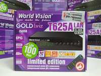 Приставка Т2 тюнер DVB-T/T2/C World Vision T625A LAN YouTube IPTV MeGo