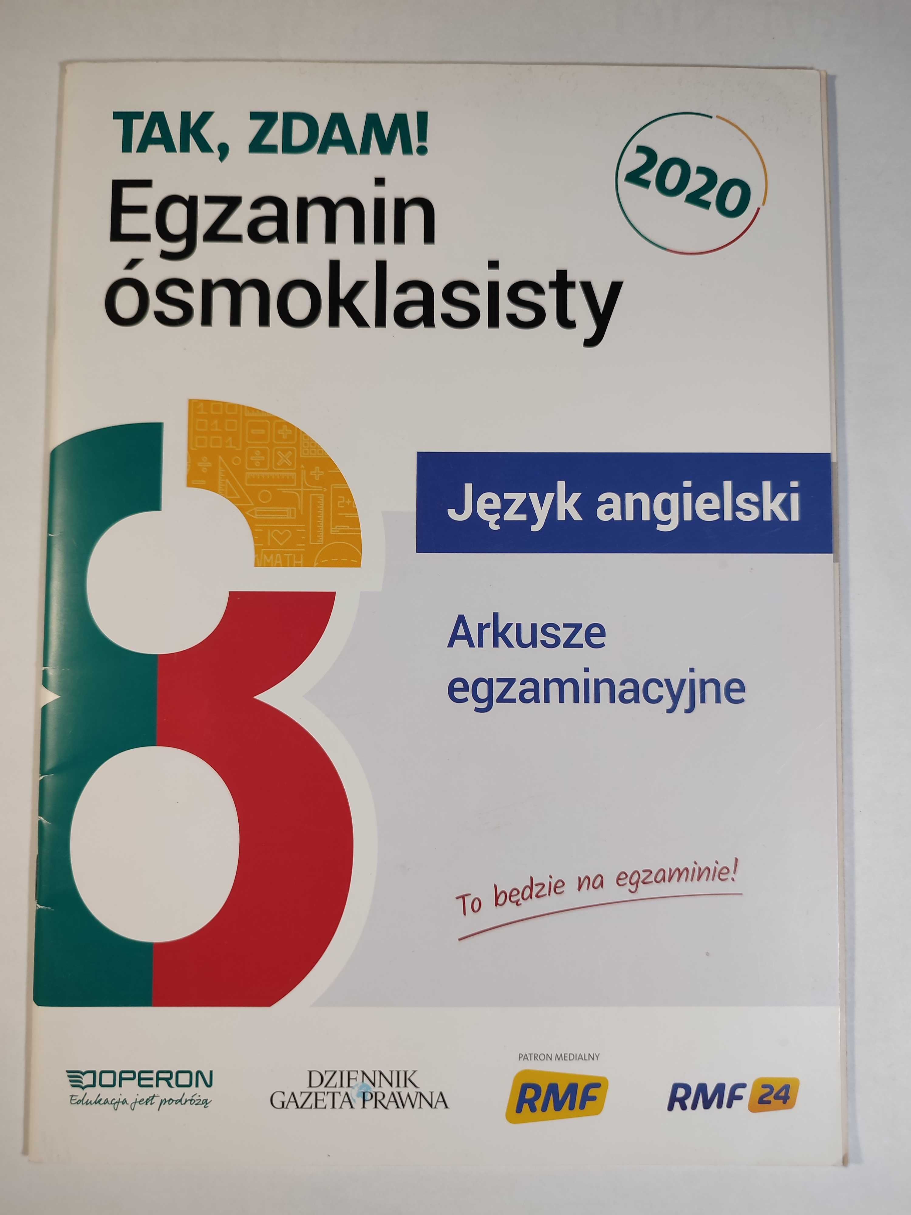 Tak zdam! Egzamin ósmoklasisty (matematyka, język polski, angielski)