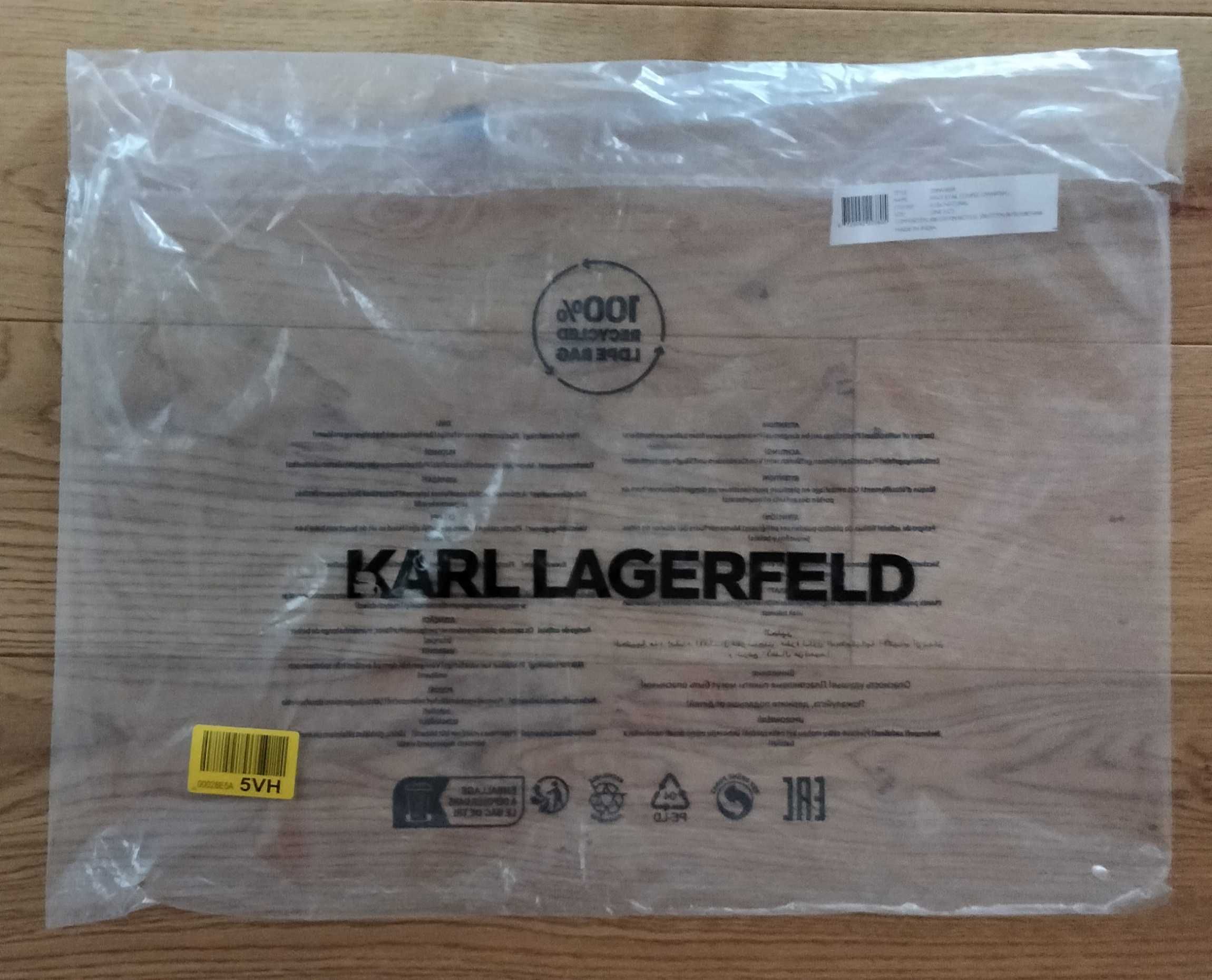 Karl Lagerfeld torba torebka szoperka płócienna z grubej bawełny