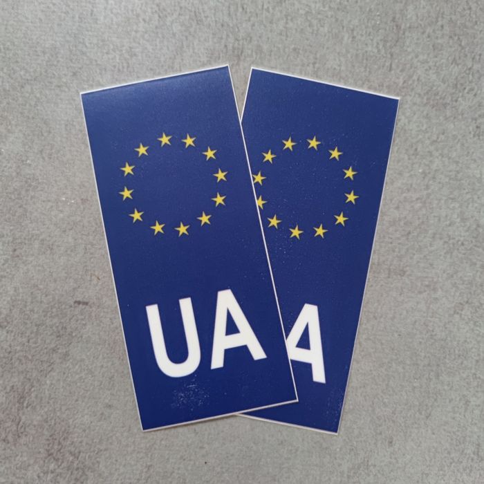 Наклейки на номер авто