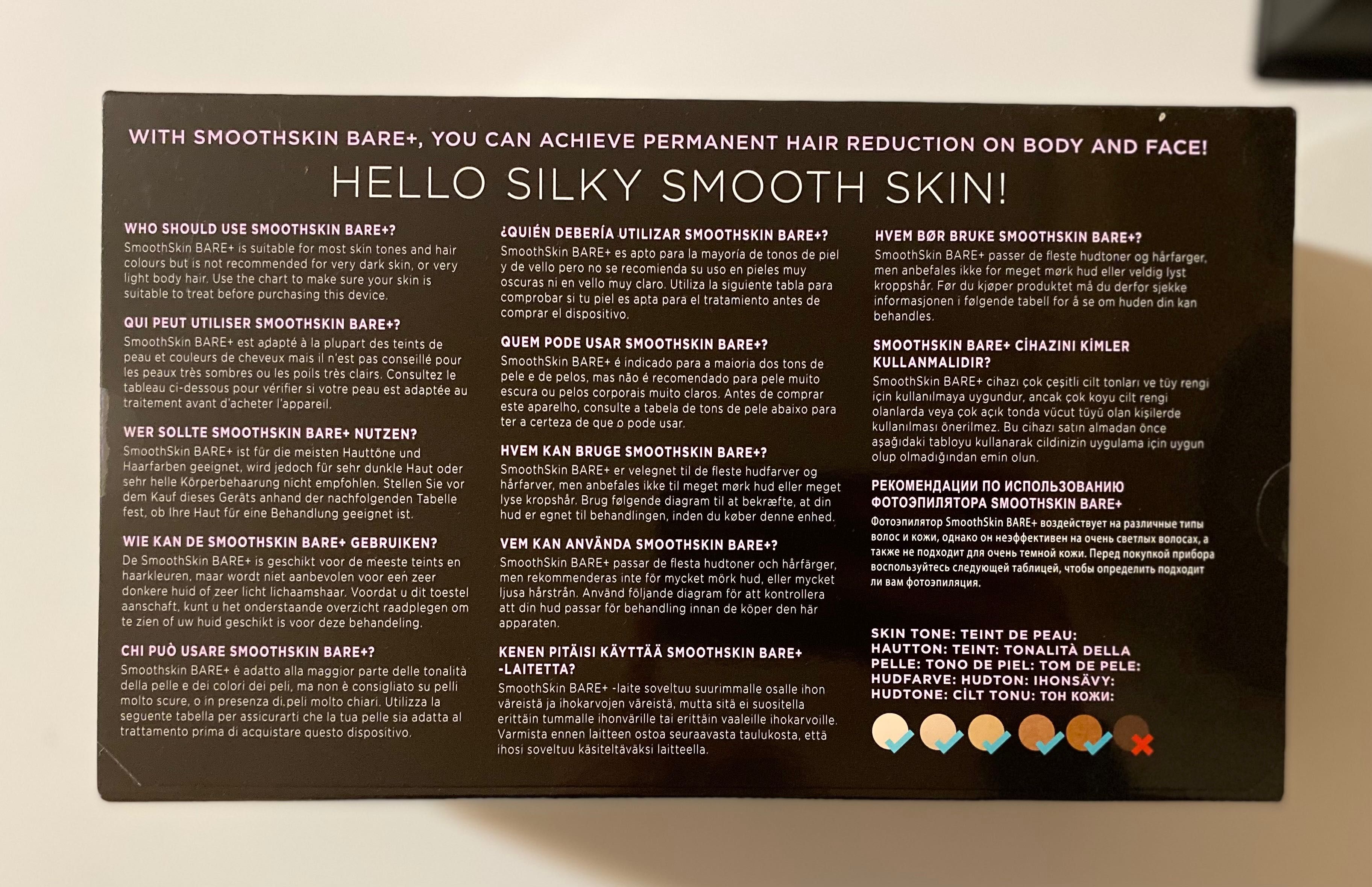Nowy depilator laserowy Smoothskin Bare + Ultrafast IPL