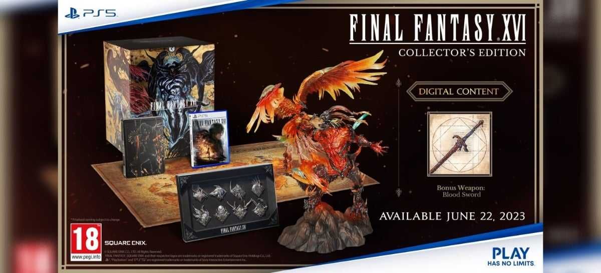 Final Fantasy XVI 16 Edição colecionador NOVO SELADO