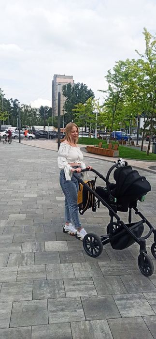 Коляска Anex m type 3 в 1 з автолюлькою Анекс м тайп візочок 2 в 1