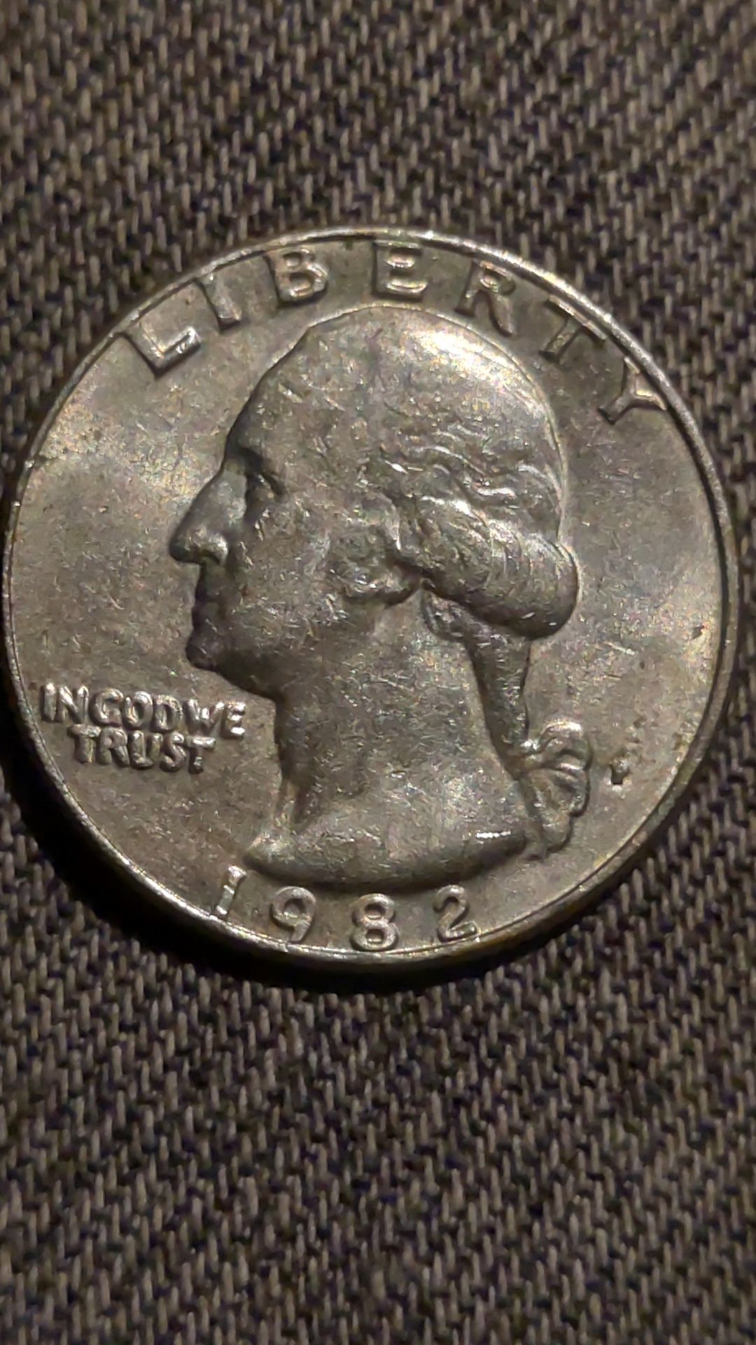 Moeda 1/4 dólar com erros
