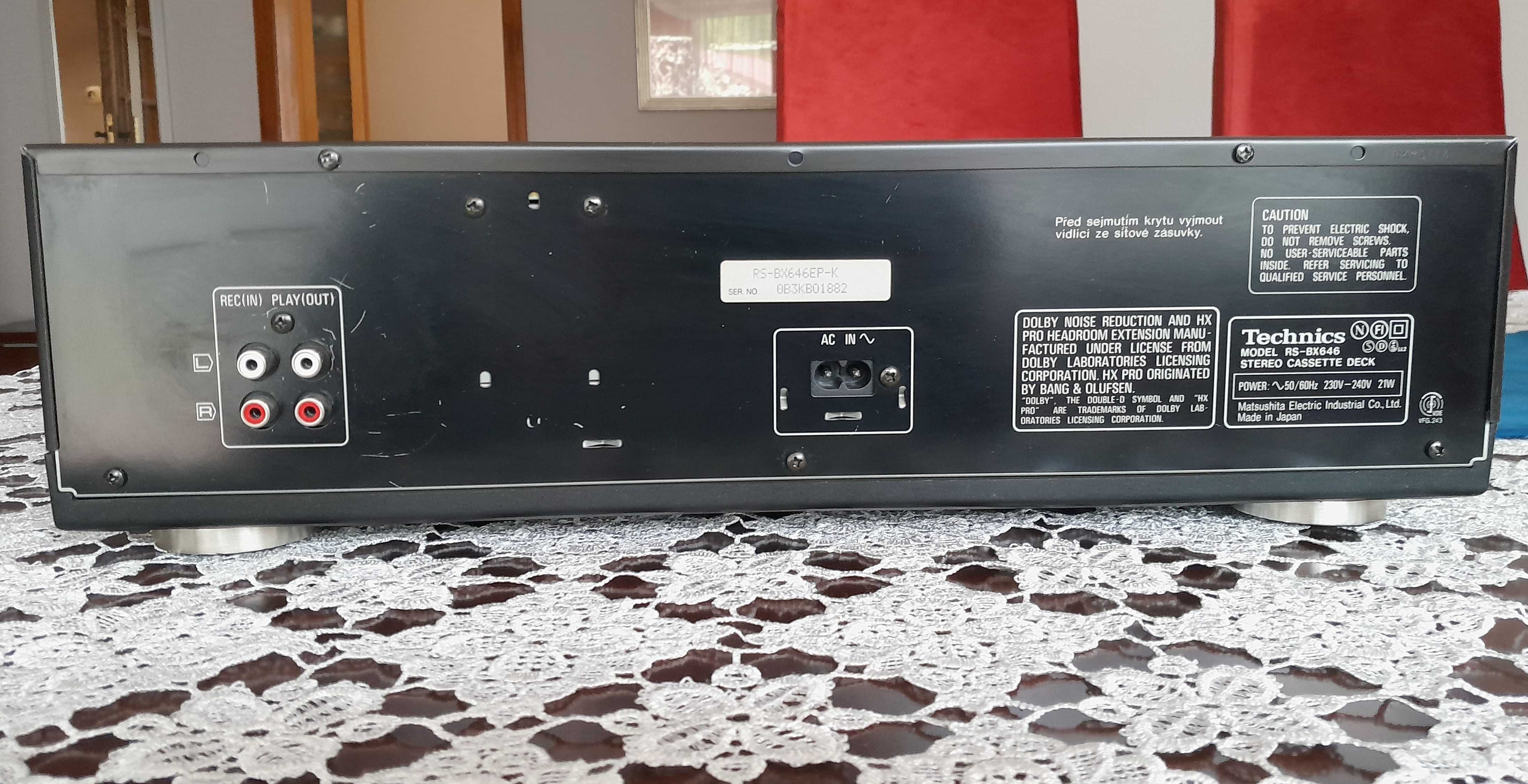 Technics RS-BX646 - magnetofon kasetowy