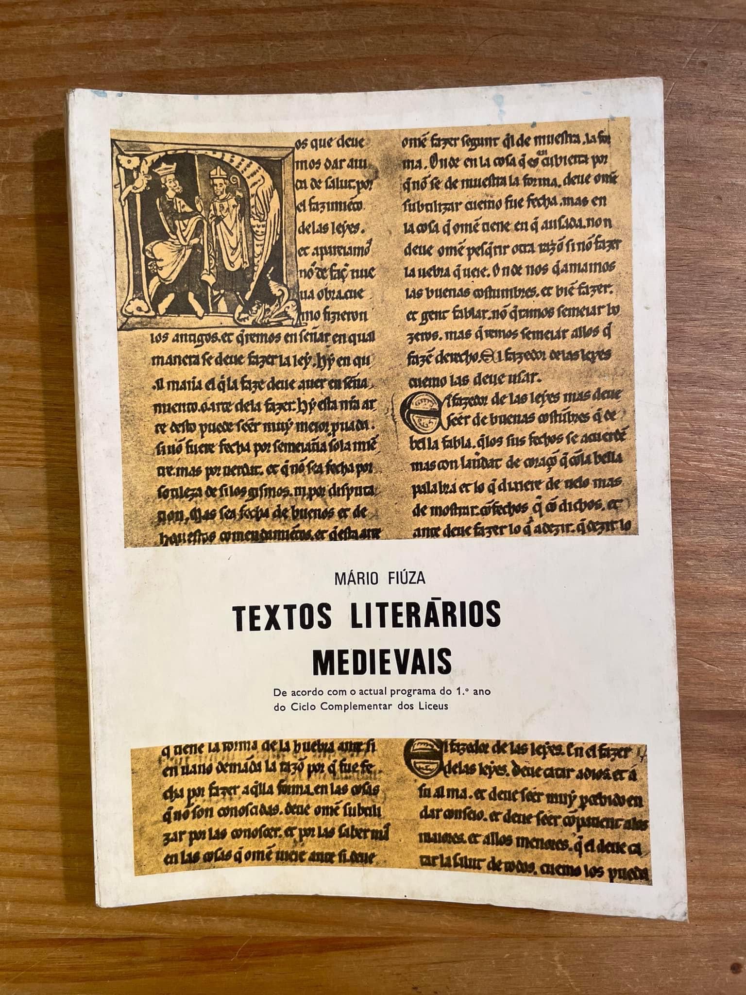 Textos Literários Medievais - Mário Fiuza (portes grátis)