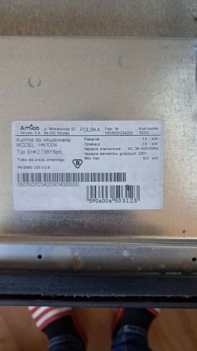 Kuchnia do wbudowania +Płyta ceramiczna