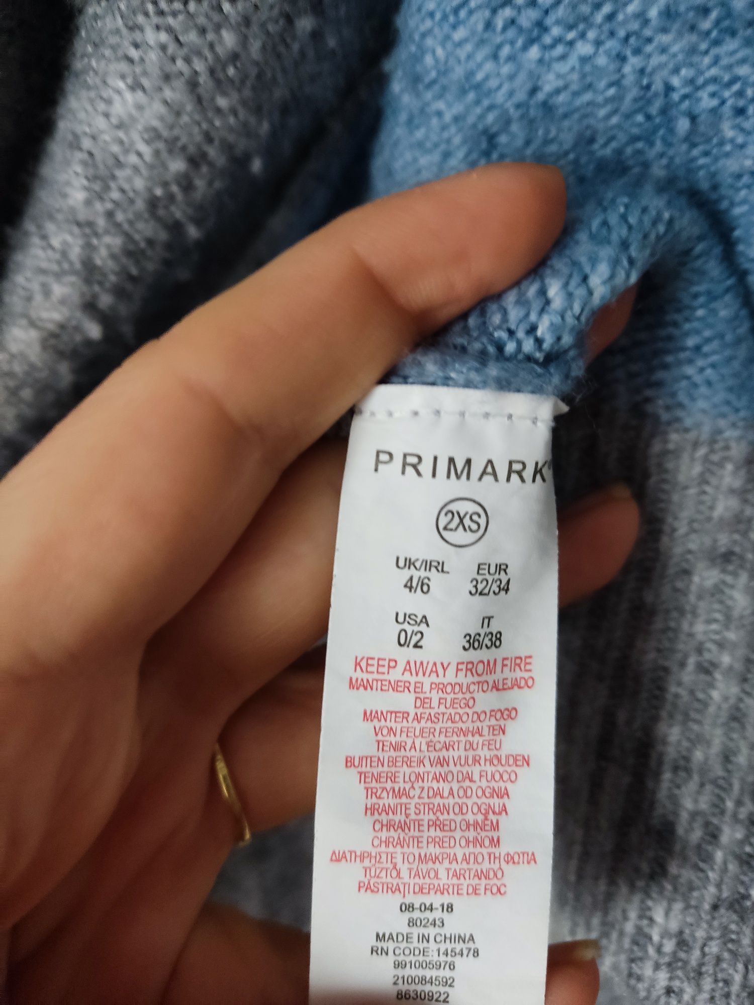 Kardigan Primark XS kolory wiosna