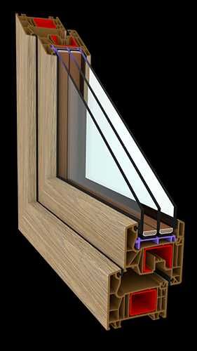 Okna PCV 1465 x 1435 O34 Moderntherm typowe wymiary od ręki