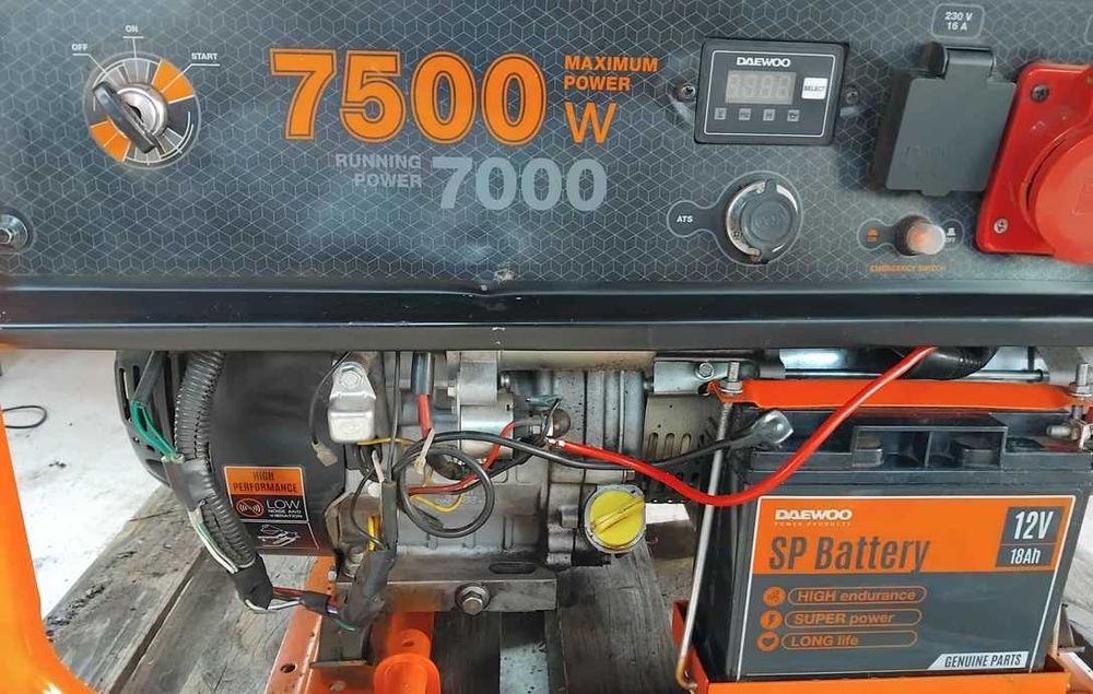 Agregat Prądotwórczy 3-fazowy Daewoo 7,5kwh Stan Bdb GDA8500E-3