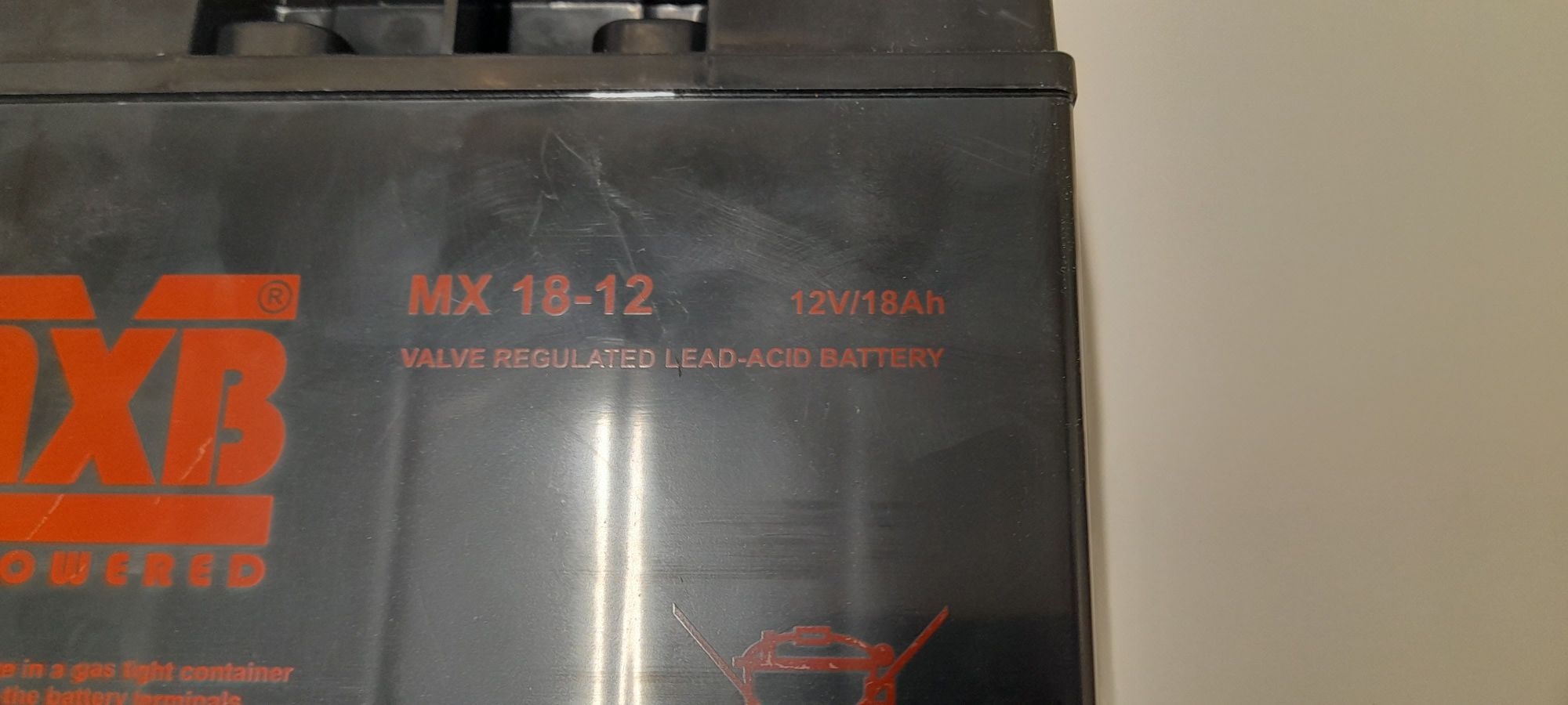 Używany akumulator kwasowo-ołowiowy MX 18-12