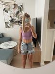 Szorty, spodenki jeansowe z wysokim stanem ZARA XS
