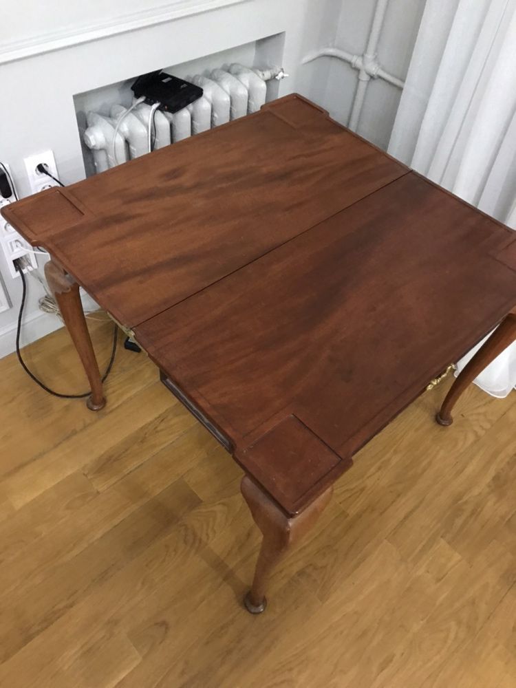 Продам складной антикварный ломберный стол