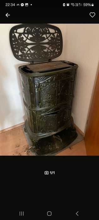 Kominek rzeliwny emaliowany haas +sohn