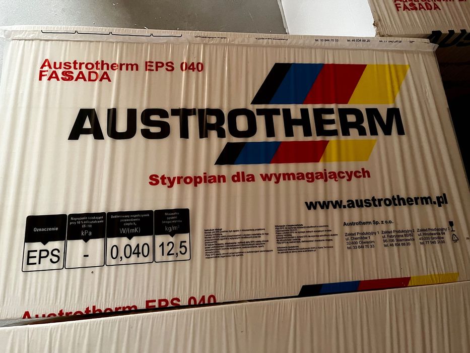 Styropian Austrotherm EPS 040 / 20 cm FASSADA / 12 paczek!