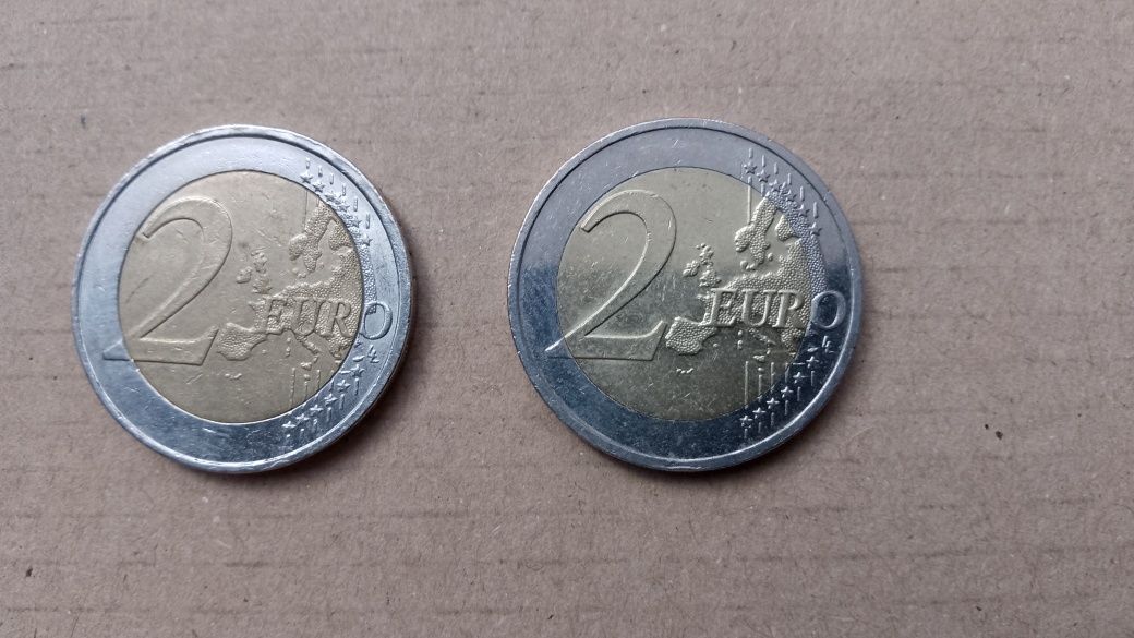 Monety 2 Euro z błędami w druku
