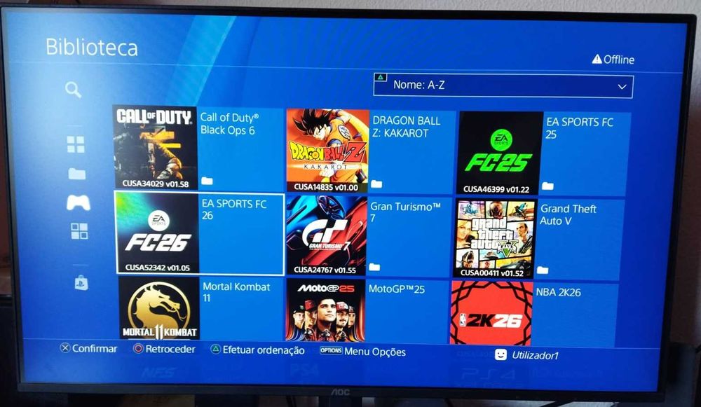 Consola PS4 Slim versao 12.02