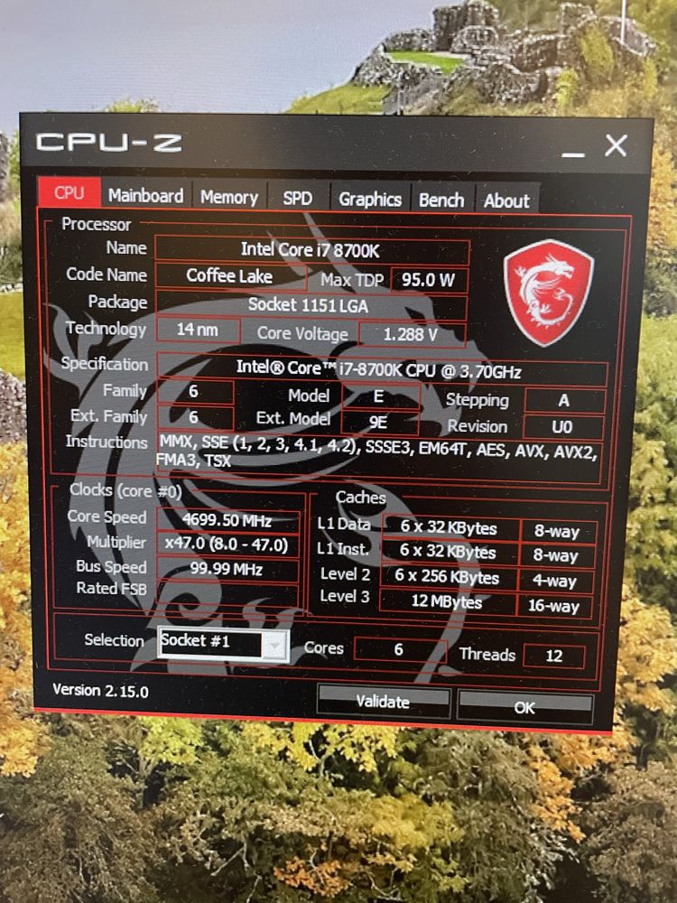 Komputer i7-8700k Noctua 32GB DDR4