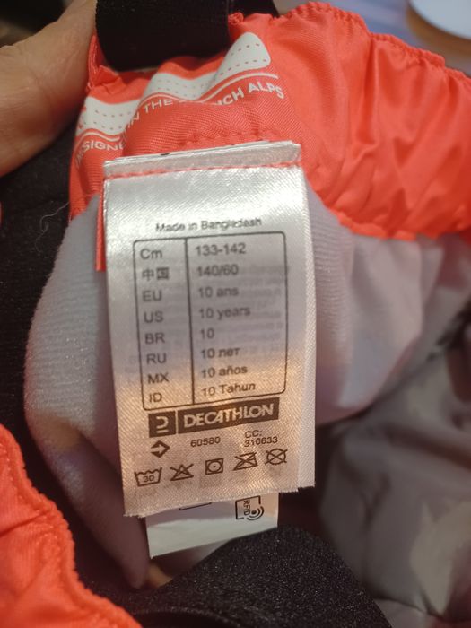 Spodnie narciarskie  dla dziewczynki R:133-142 Decathlon