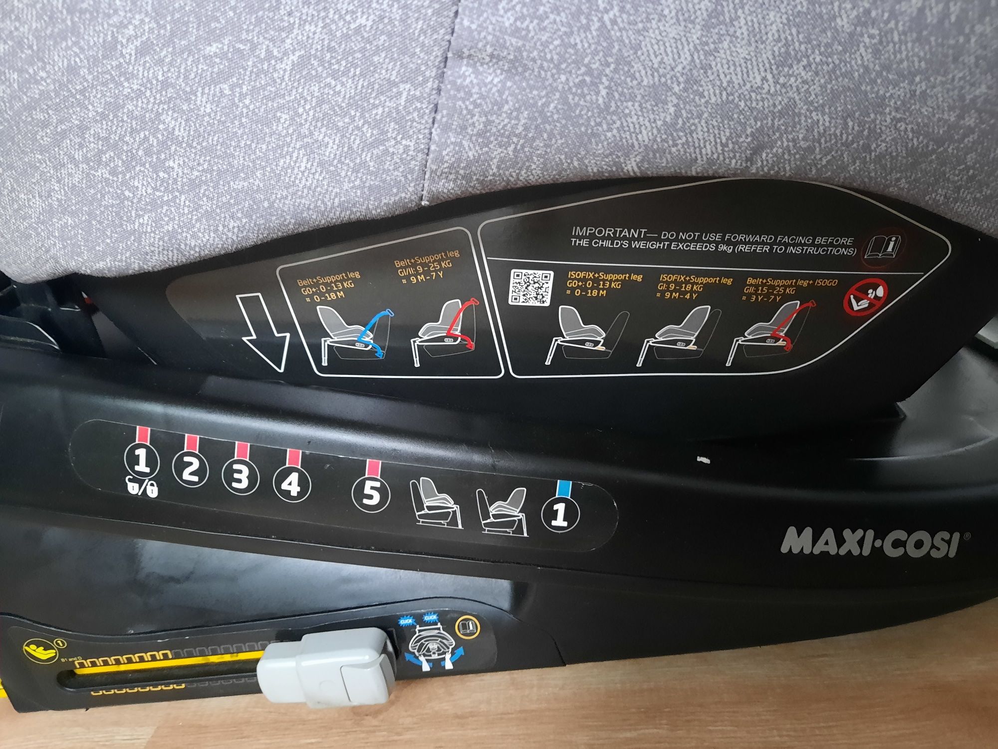 Maxi cosi beryl RWF fotelik 15-25 kg isofox