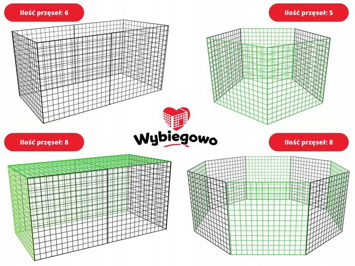 Przęsło Do Kojec Klatka Wybieg Zagroda Dla Psa Szczeniąt Kota Królika