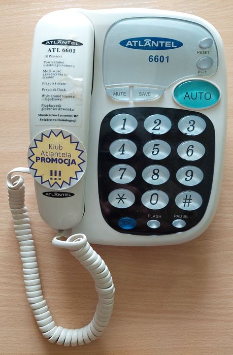 Telefon stacjonarny Atlantel 6601, stan b.dobry