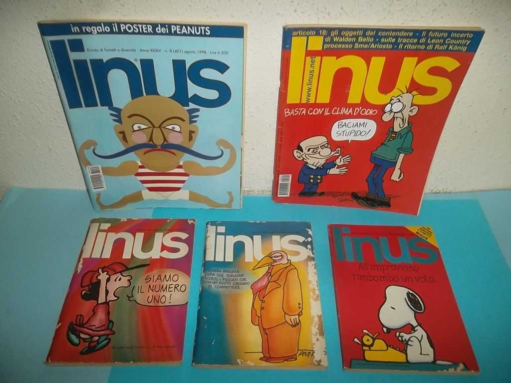 LINUS - Revista BD italiana (anos 70) - 11 Revistas