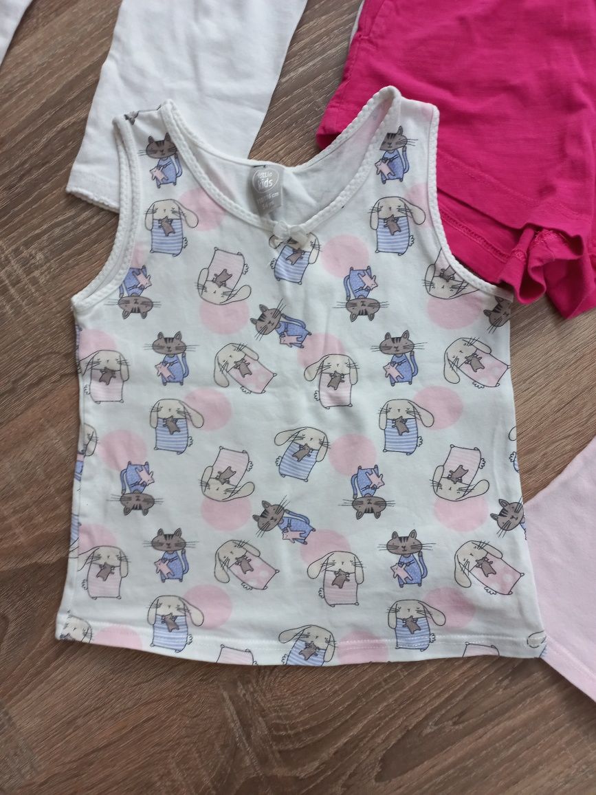 Paczka dla dziewczynki h&m smyk na lato legginsy sukienka 110 116