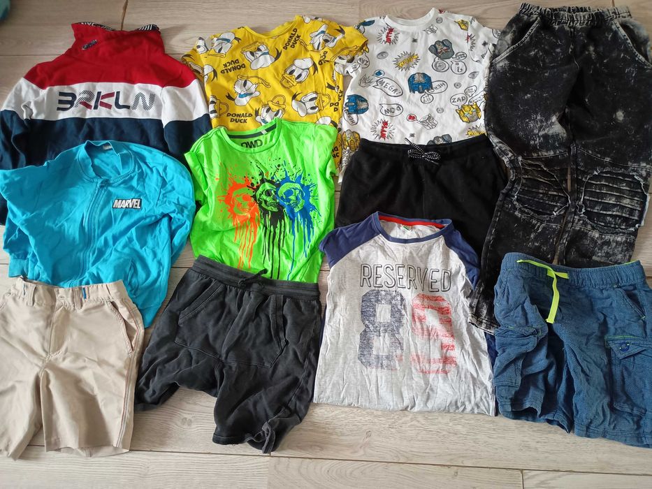 Paka ubrań 134/140 ponad 40 ubrań plus buty i dodatki