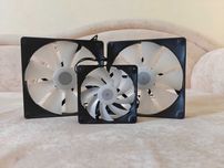 Новые RGB вентиляторы кулера Cougar 180 мм и 120 мм подсветка 4pin PWM