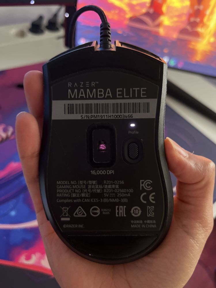 Rato Razer Mamba Preto